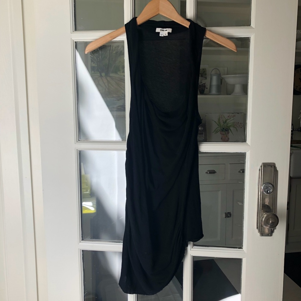 Helmut Lang Black Asymmetrical Black Tank - Picture 2 of 2